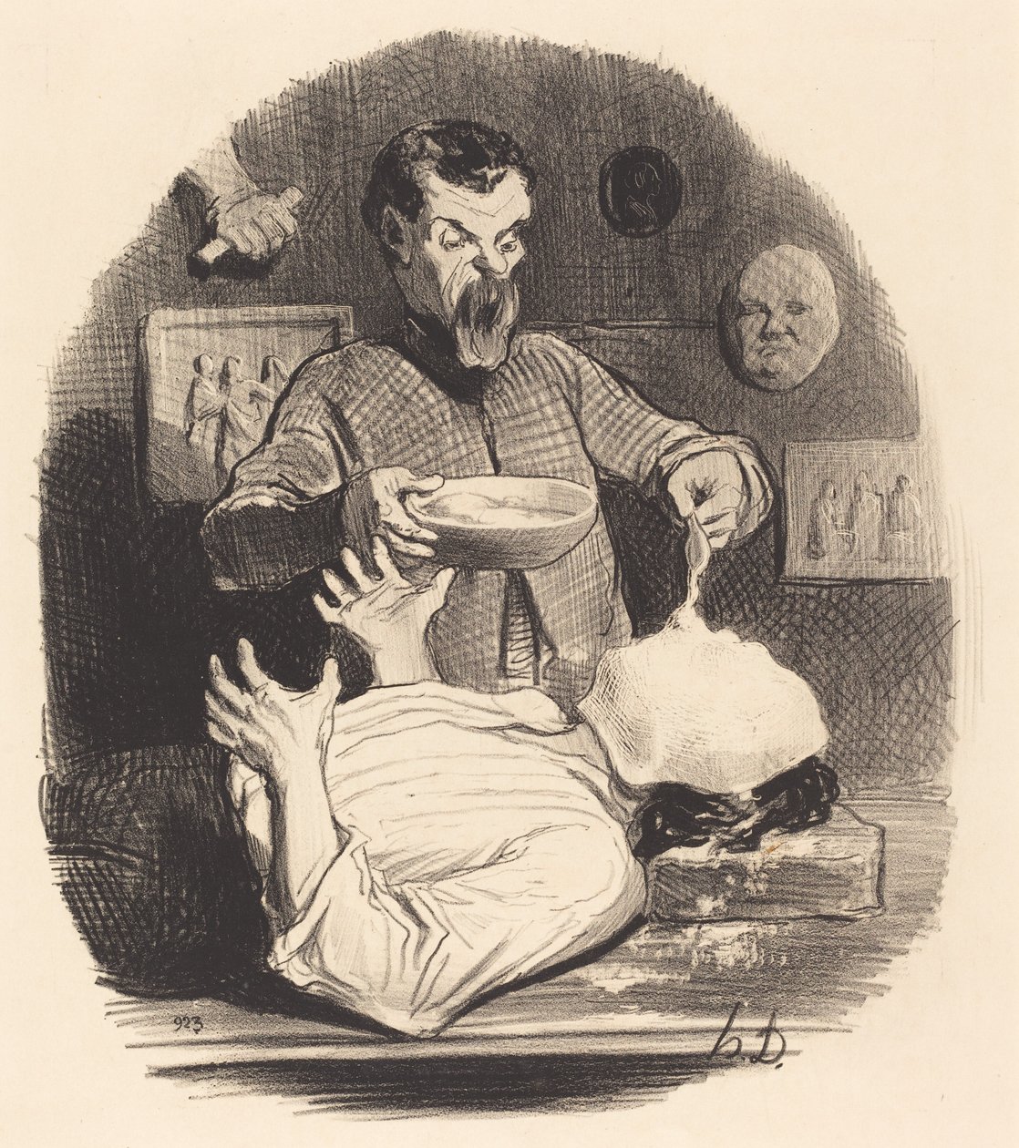 Pan, który chce dać sobie satysfakcję... autorstwa Honoré Daumier