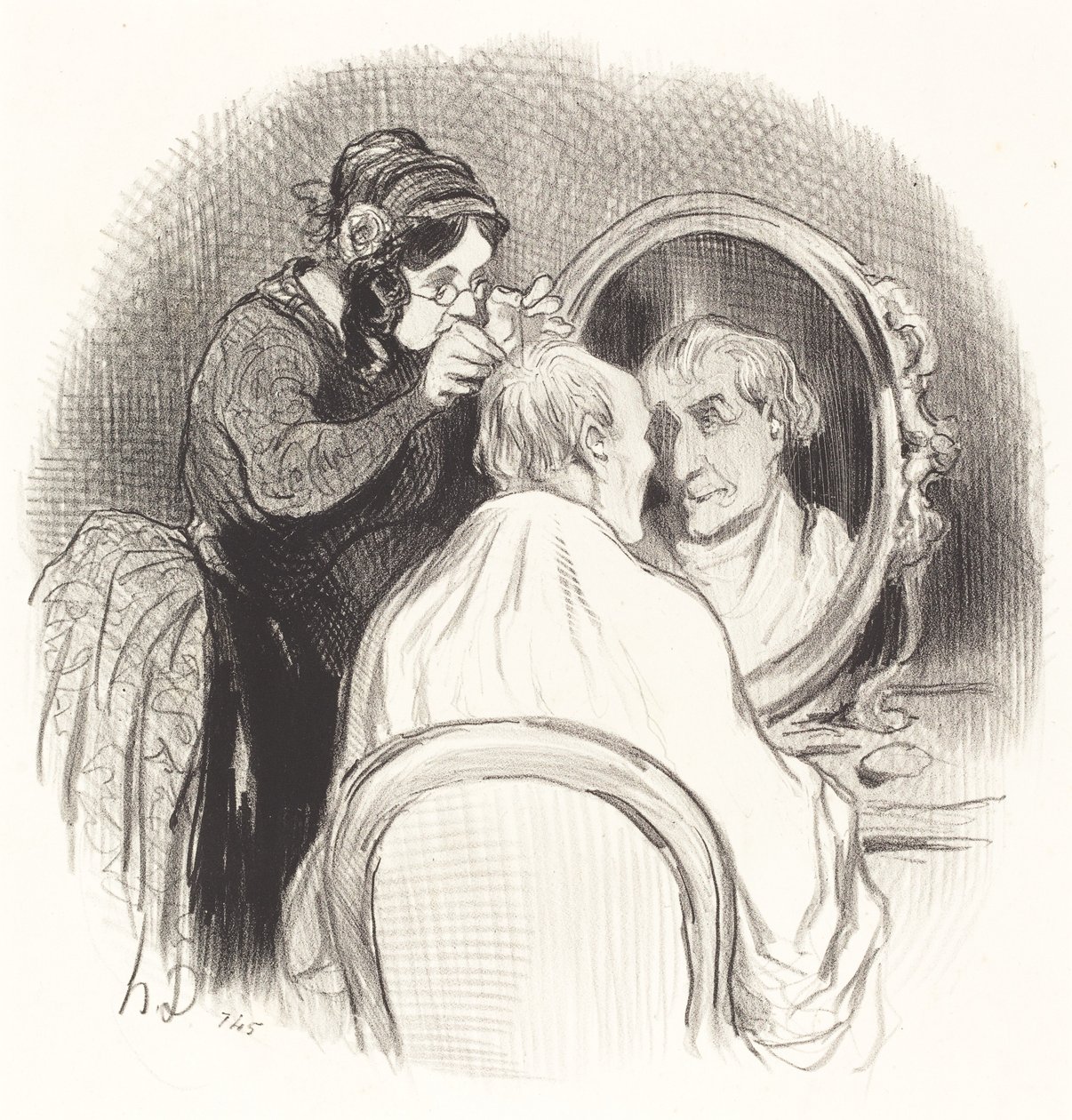 Dżentelmen, który robi się za młody autorstwa Honoré Daumier