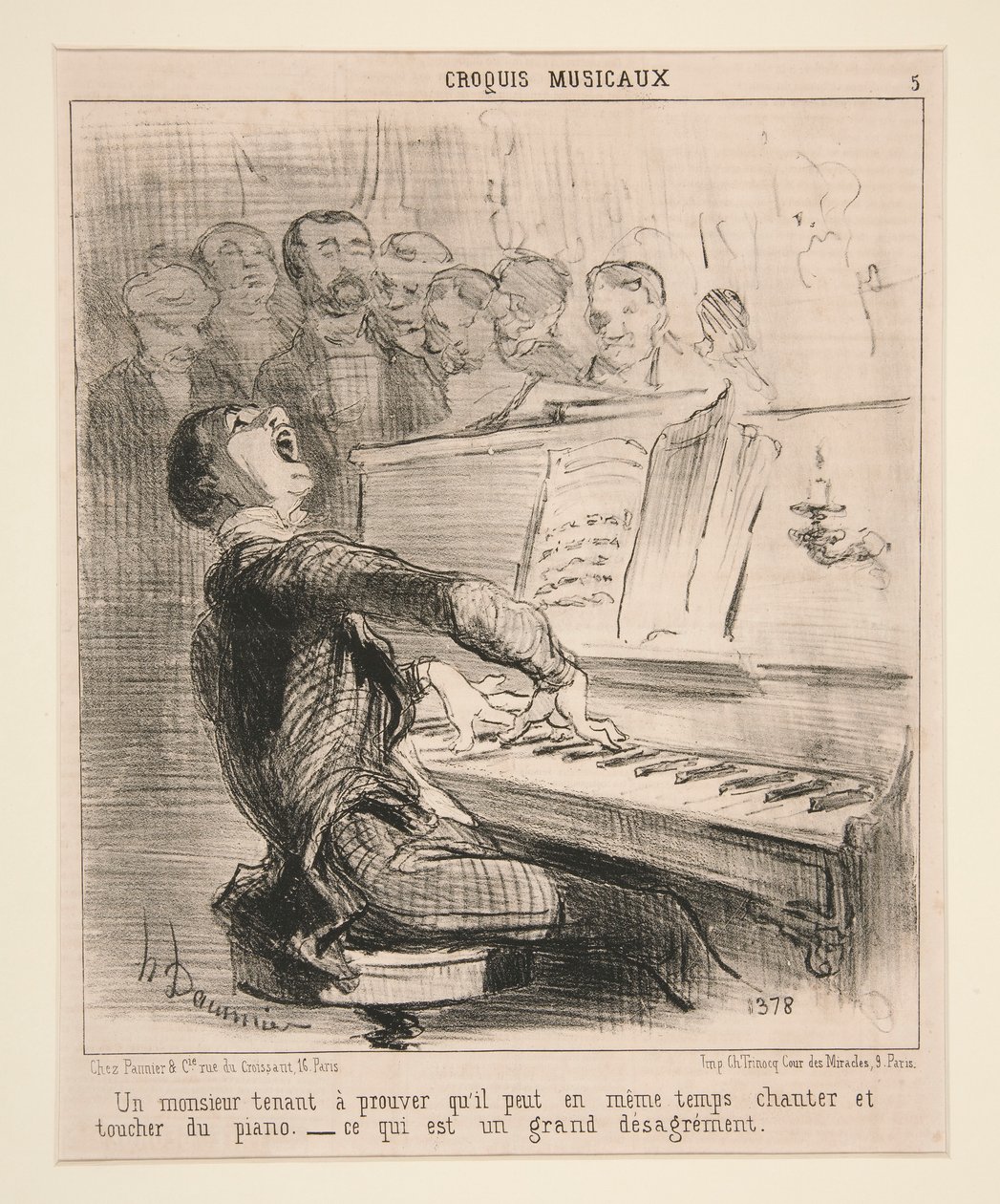 Dżentelmen, który chce to udowodnić autorstwa Honoré Daumier