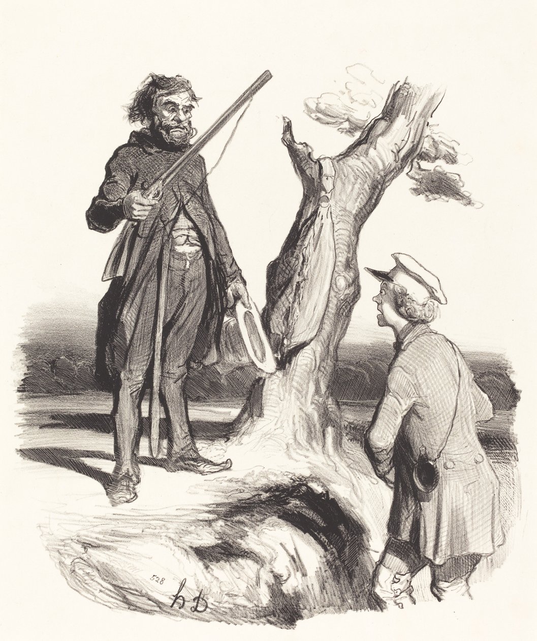 Biedny ojciec, który... autorstwa Honoré Daumier