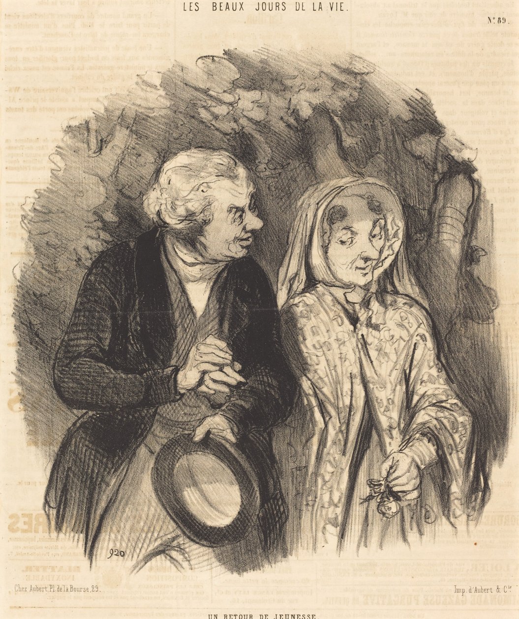 Powrót do młodości autorstwa Honoré Daumier