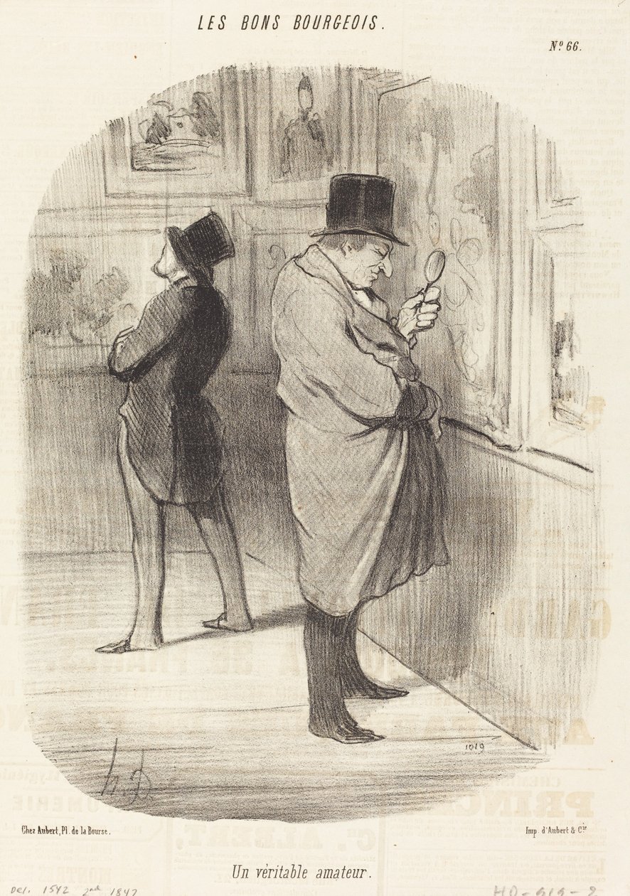 Prawdziwy amator autorstwa Honoré Daumier