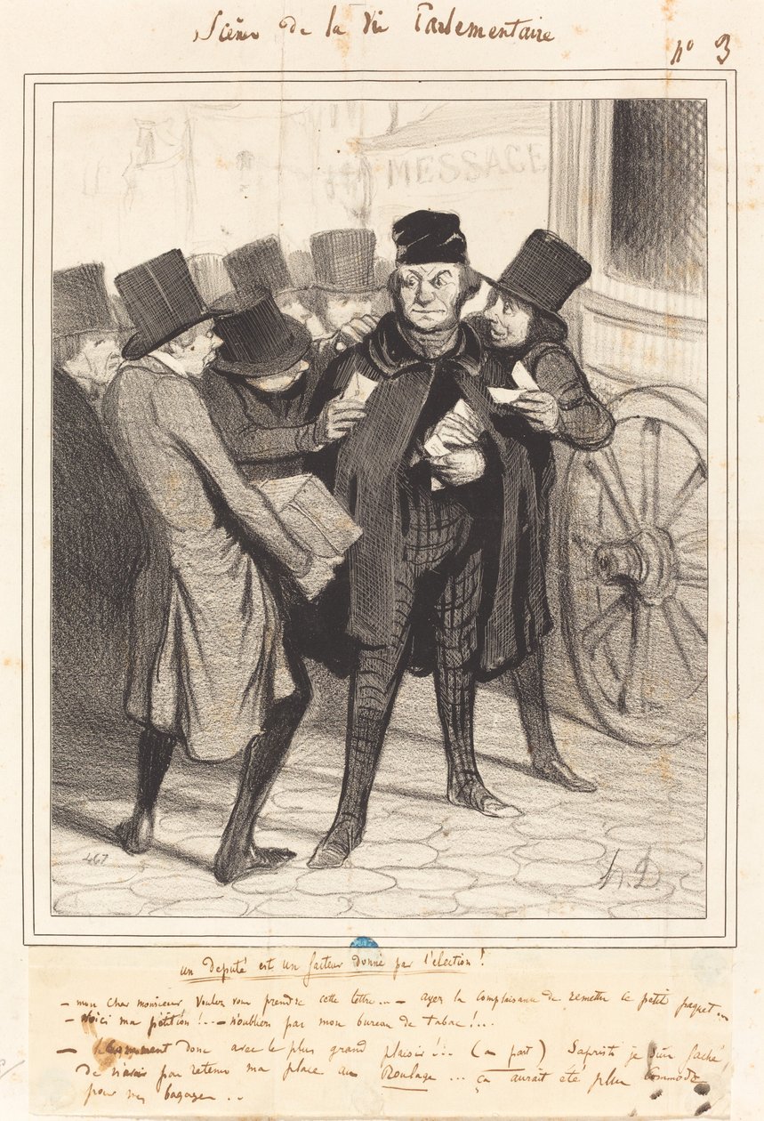 Przyjemna wycieczka do Paryża autorstwa Honoré Daumier