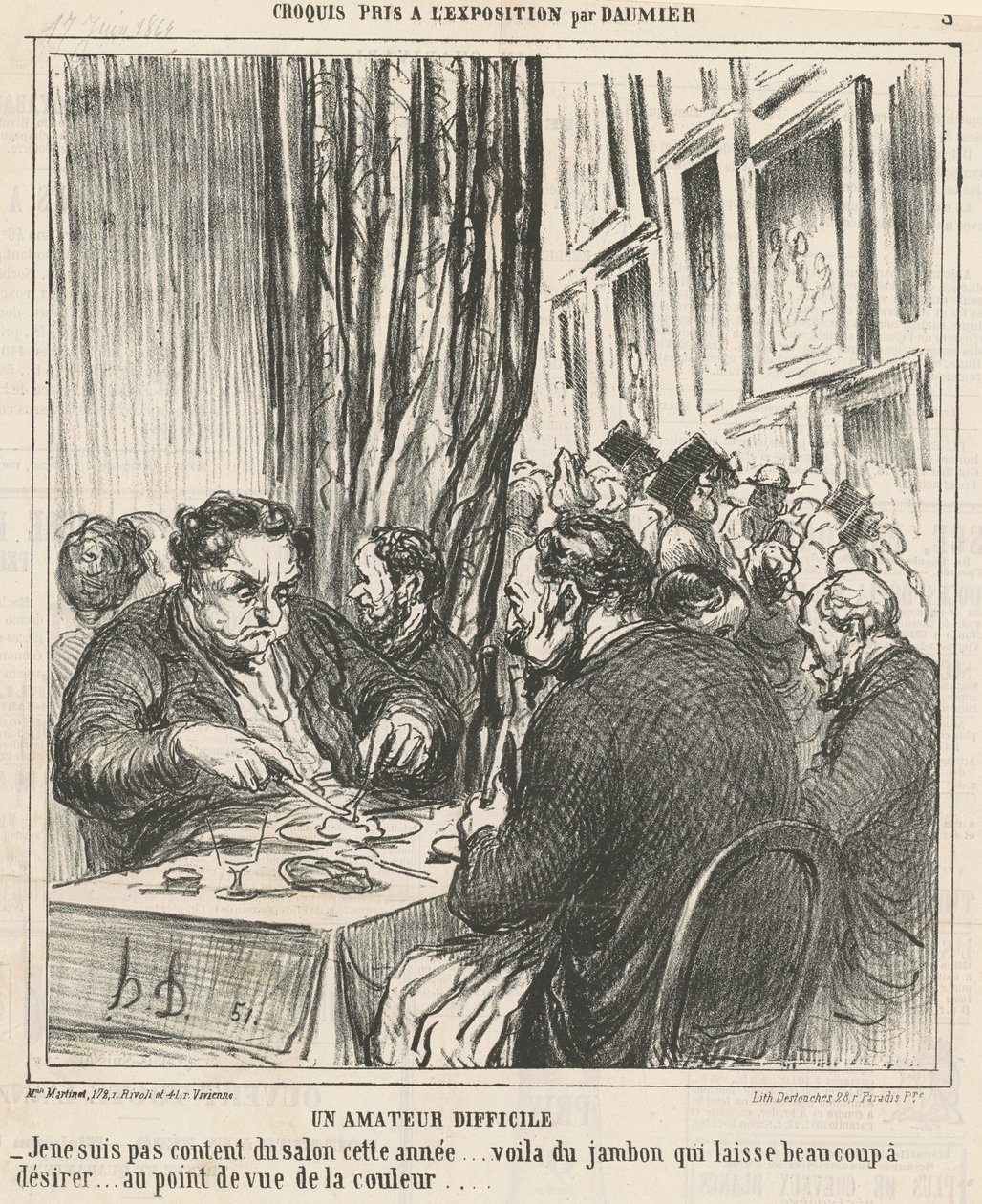 Trudny amator autorstwa Honoré Daumier