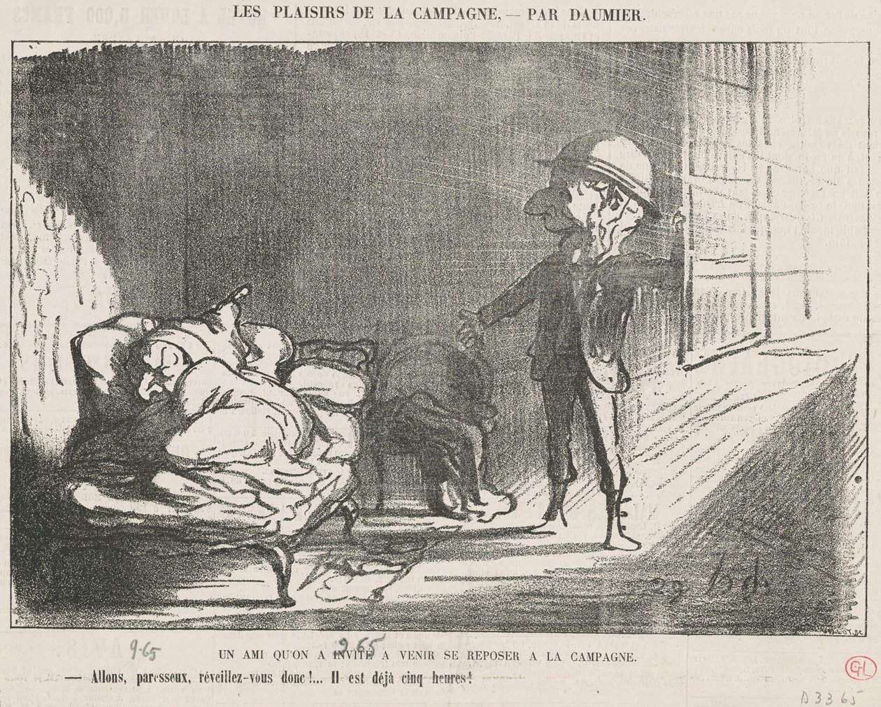 Przyjaciel, którego zaprosiliśmy... autorstwa Honoré Daumier