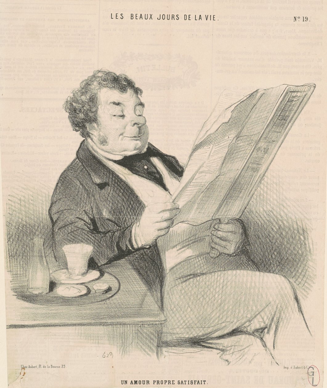 Zadowolona samoocena autorstwa Honoré Daumier