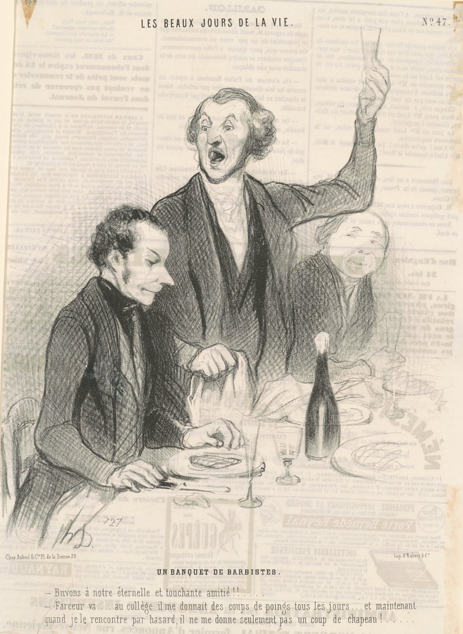 Bankiet lalek autorstwa Honoré Daumier