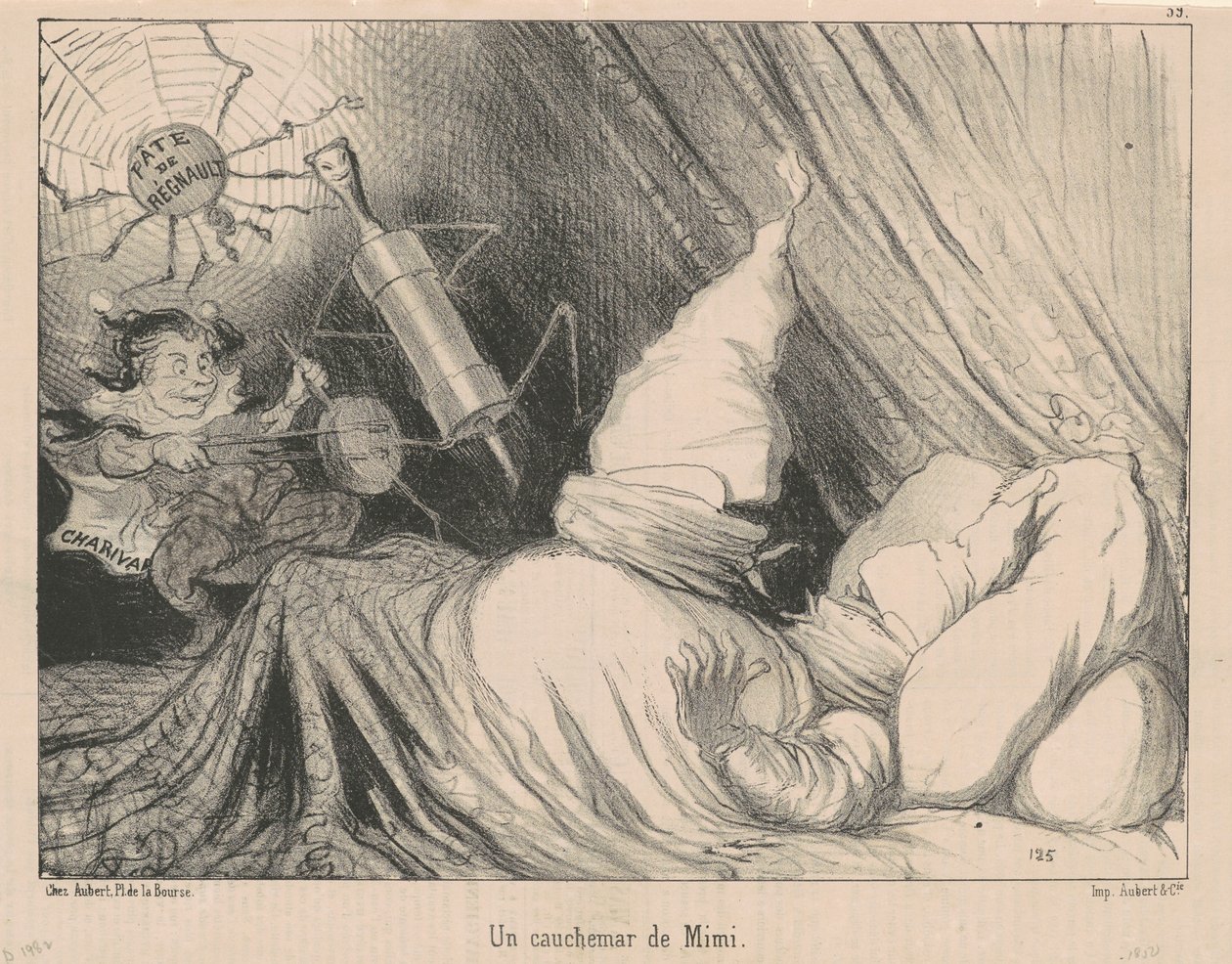 Koszmar Mimi autorstwa Honoré Daumier