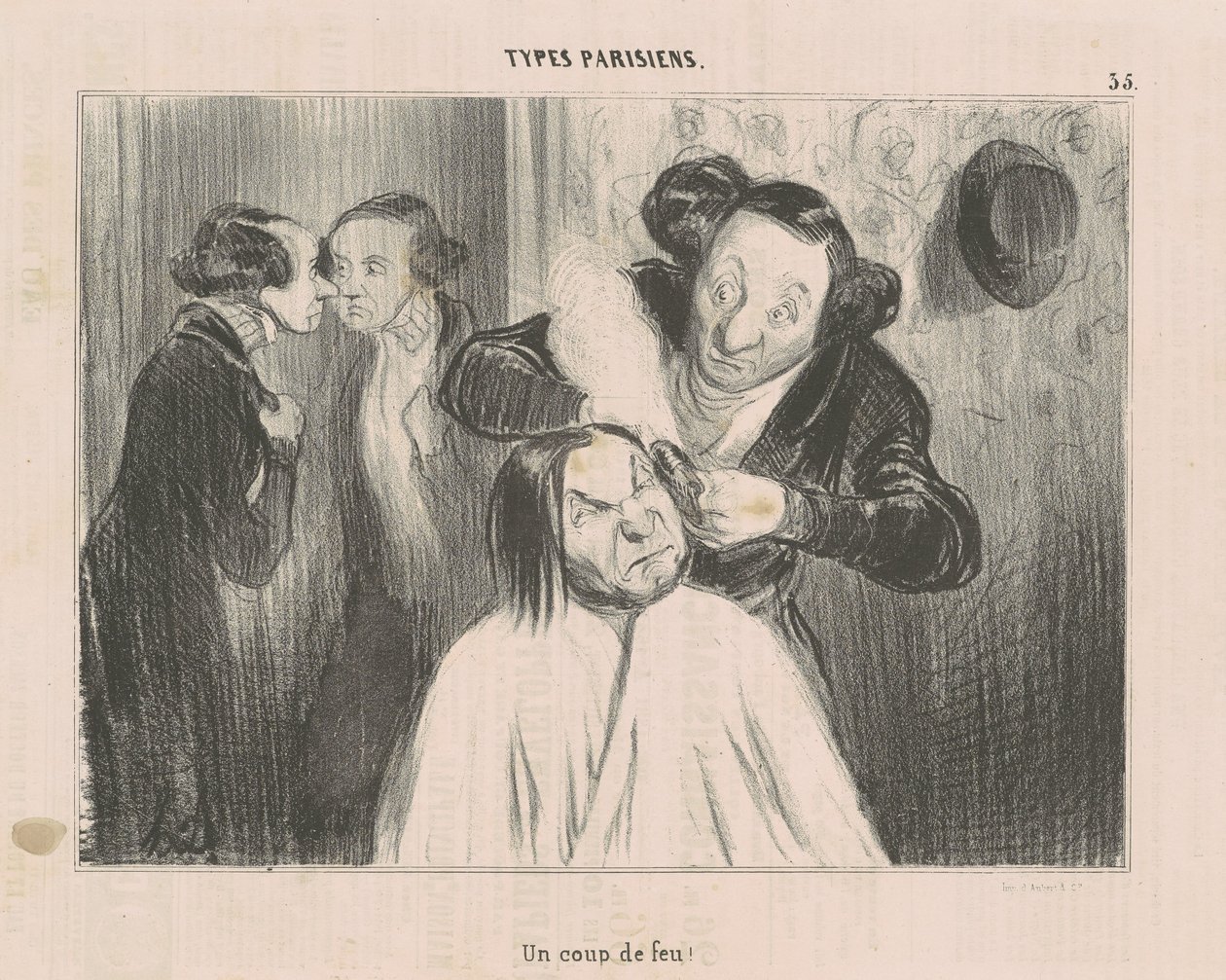 Strzał! autorstwa Honoré Daumier