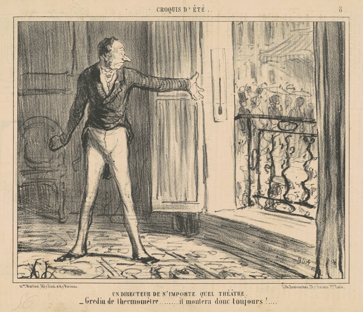 Reżyser dowolnego teatru autorstwa Honoré Daumier