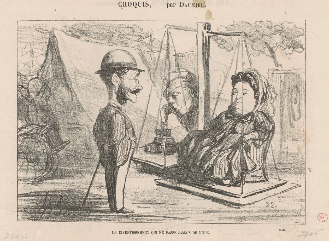 Rozrywka, która… modna autorstwa Honoré Daumier