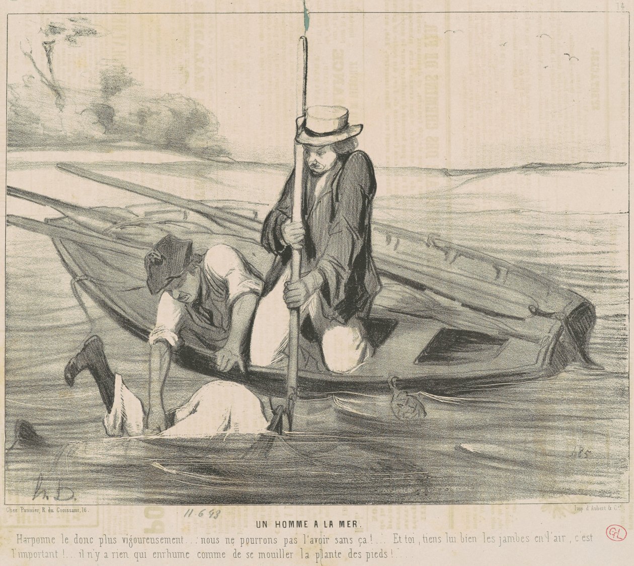 Człowiek morza autorstwa Honoré Daumier