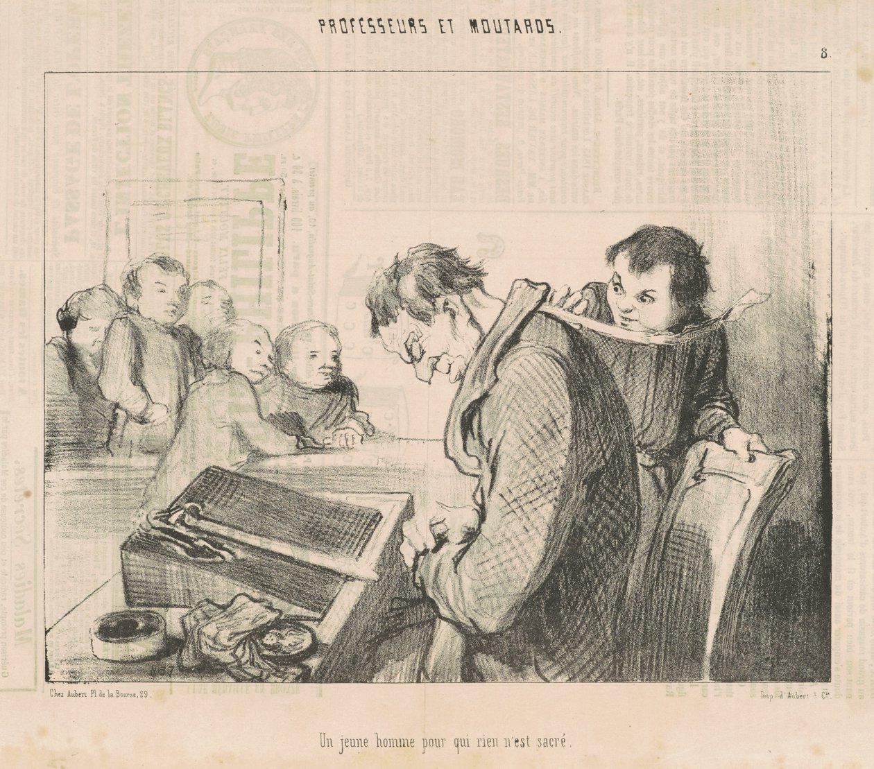 Młody człowiek, dla którego nic nie jest święte autorstwa Honoré Daumier