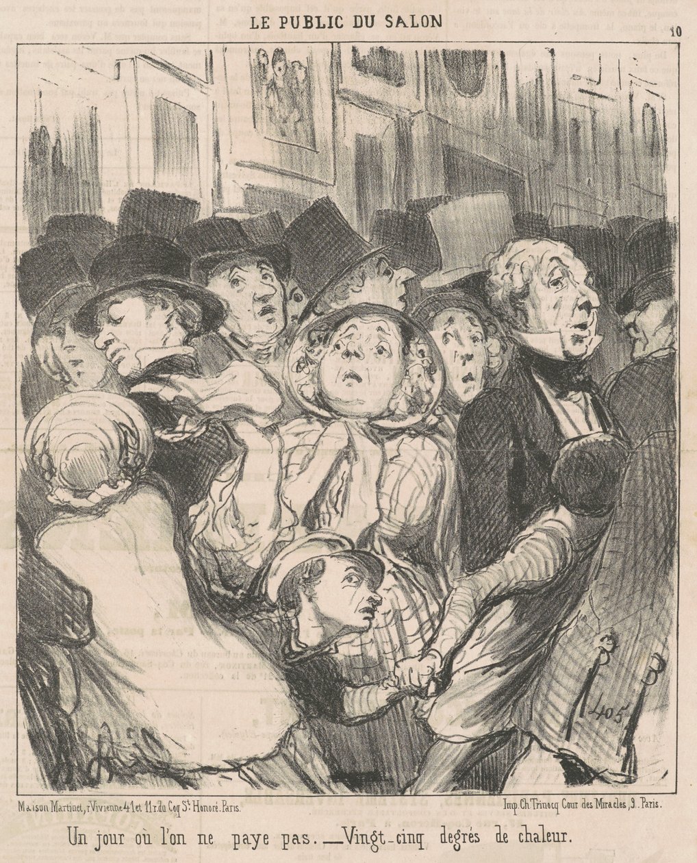 Dzień, w którym nie płacimy autorstwa Honoré Daumier