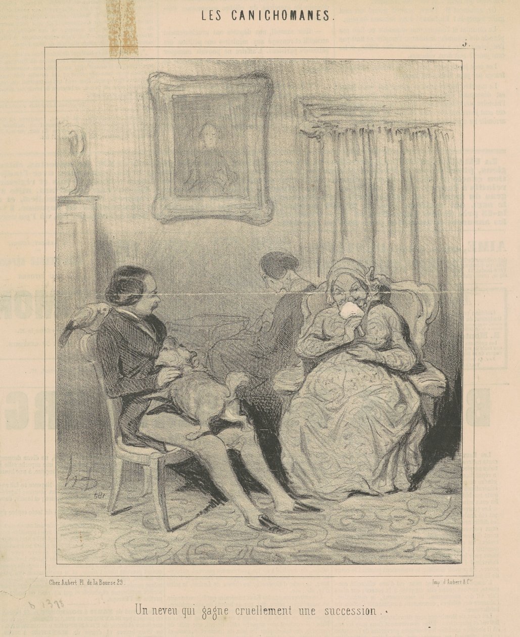 Siostrzeniec, który w okrutny sposób zdobywa majątek autorstwa Honoré Daumier