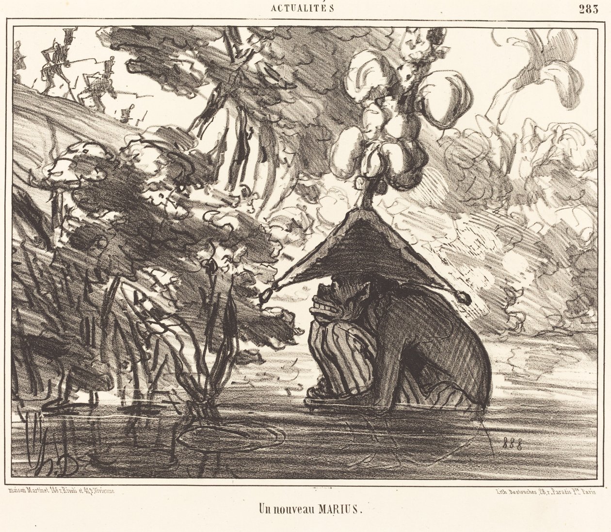 Nowy mąż autorstwa Honoré Daumier