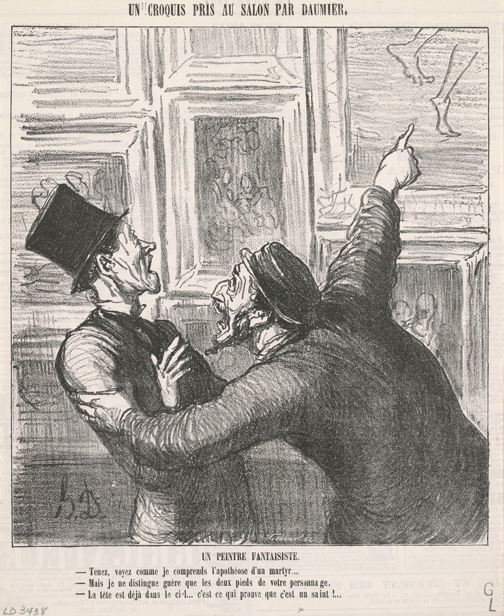 Kapryśny malarz autorstwa Honoré Daumier