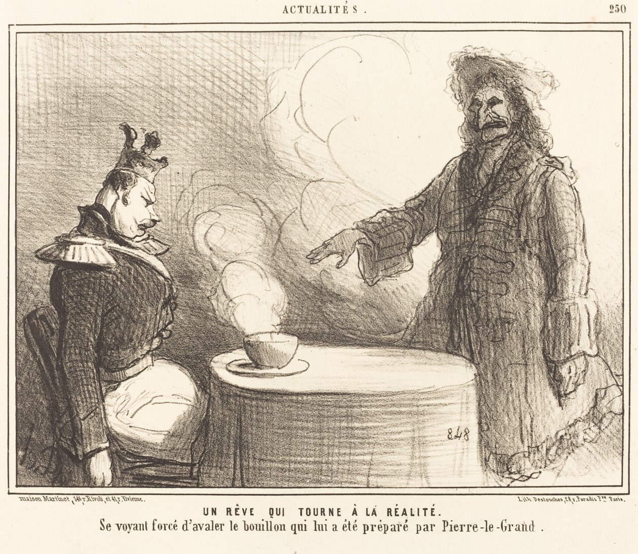 Marzenie, które zamienia się w rzeczywistość autorstwa Honoré Daumier