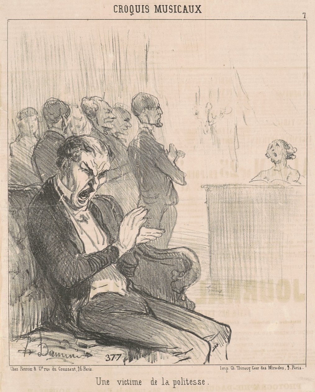 Ofiara grzeczności autorstwa Honoré Daumier