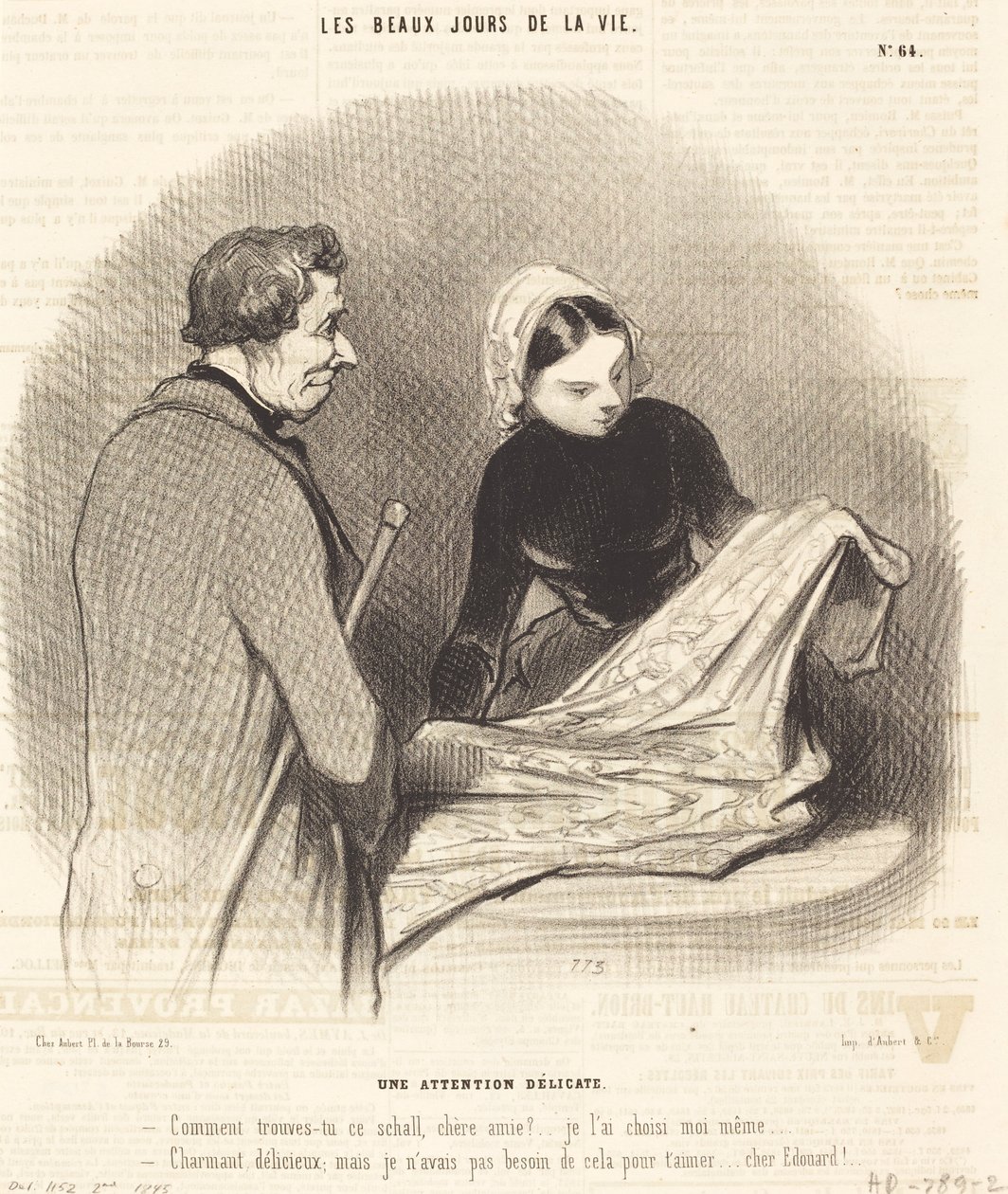 Delikatna uwaga autorstwa Honoré Daumier