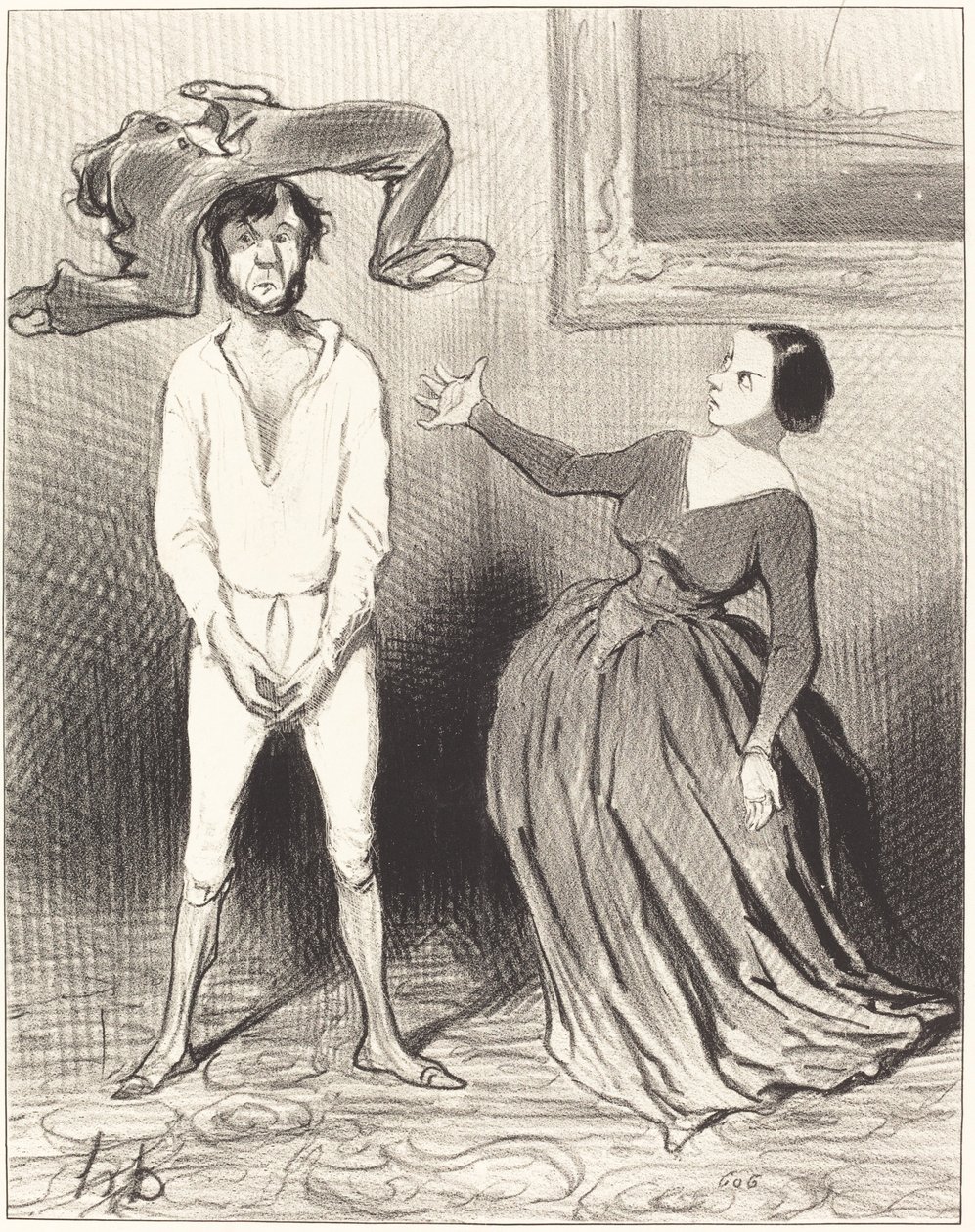 Kobieta taka jak ja... odłożyła guzik?... autorstwa Honoré Daumier