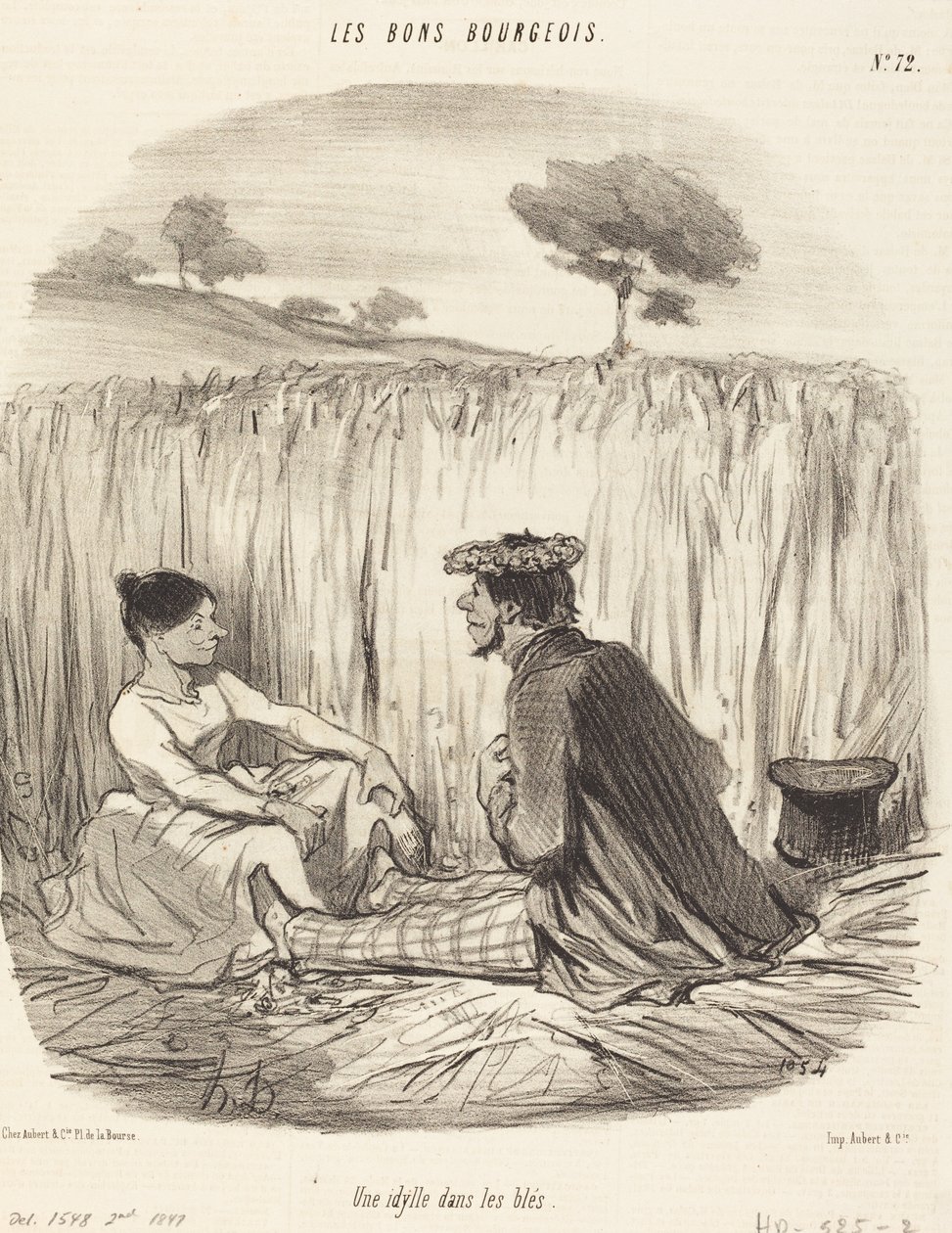 Sielanka w pszenicy autorstwa Honoré Daumier