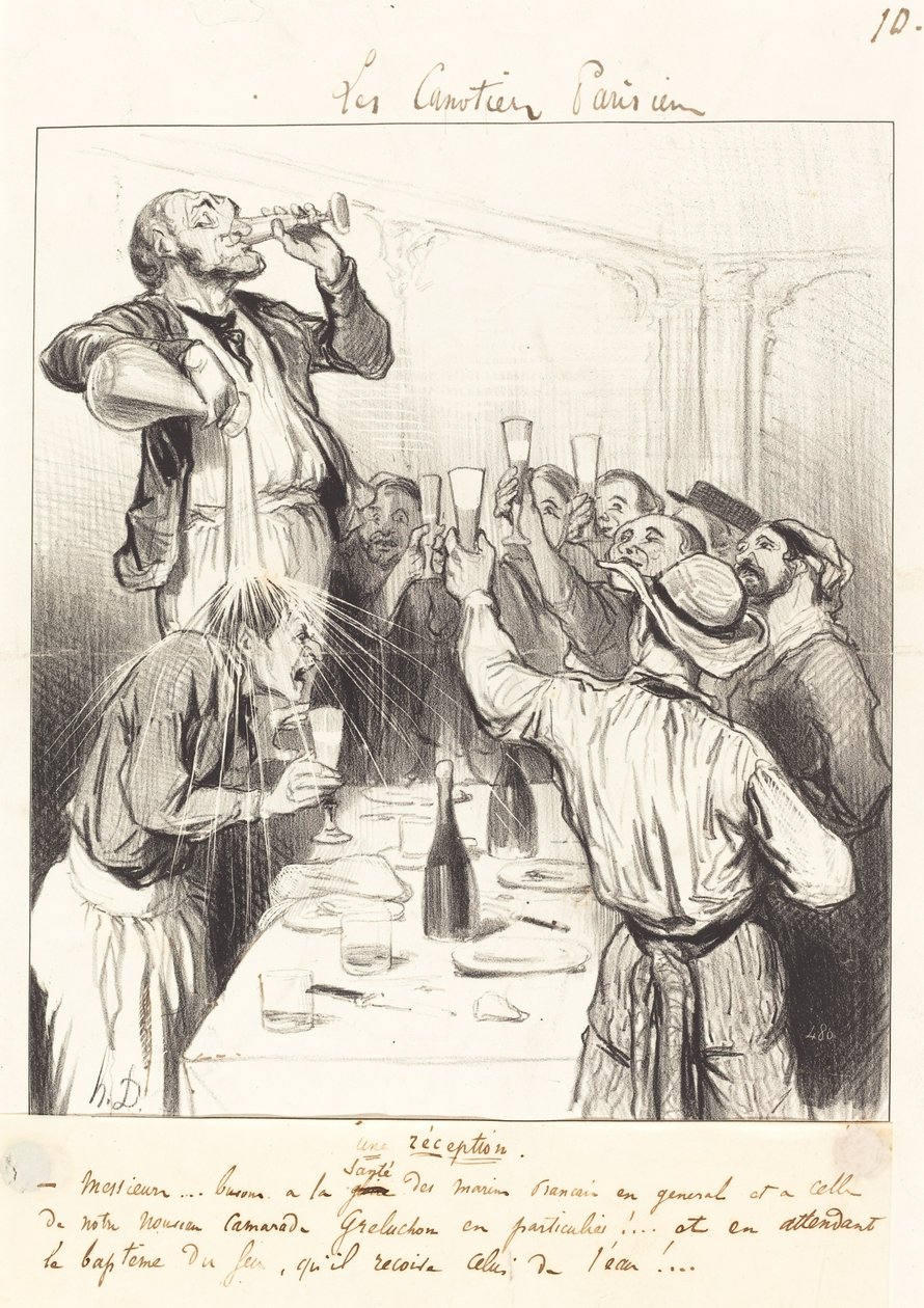 Recepcja autorstwa Honoré Daumier