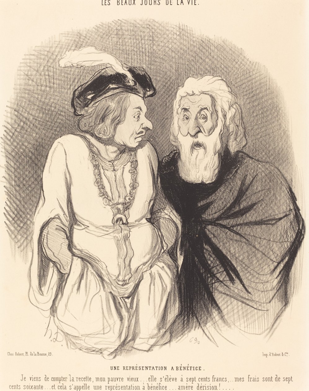 Reprezentacja ma korzyści autorstwa Honoré Daumier