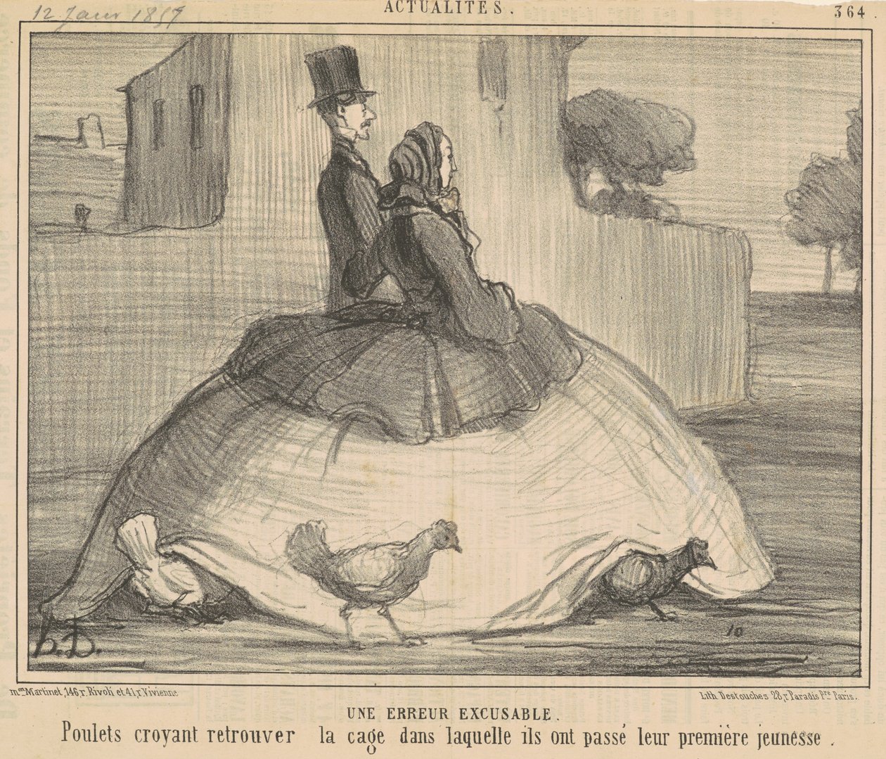 Wybaczalny błąd autorstwa Honoré Daumier