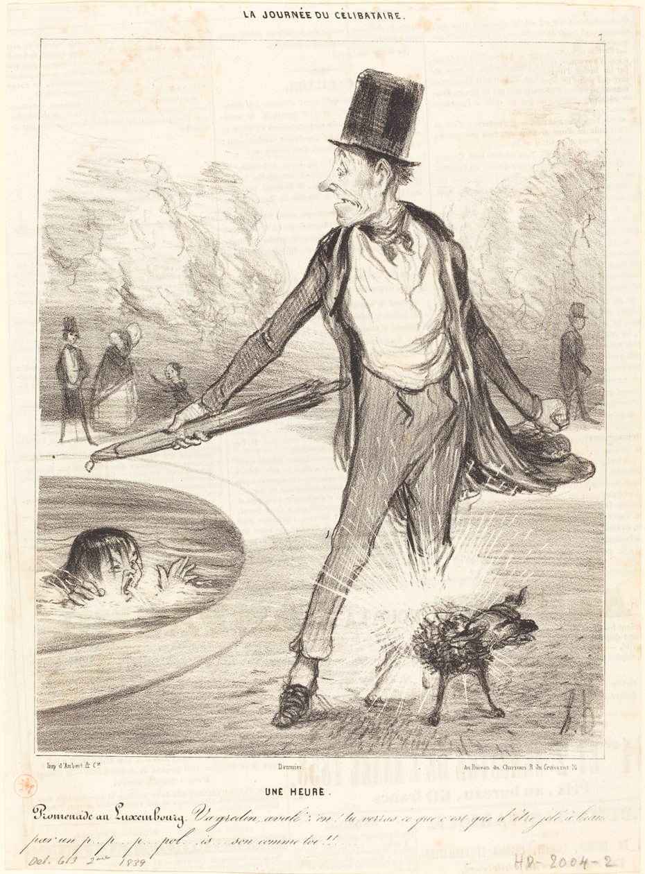 Jedna godzina - Spacer po Luksemburgu autorstwa Honoré Daumier
