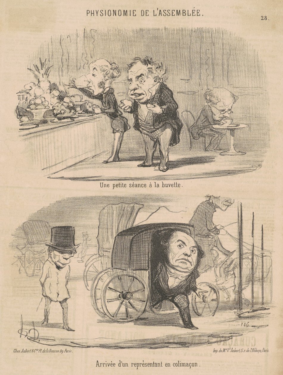 Mała sesja w barze z przekąskami autorstwa Honoré Daumier