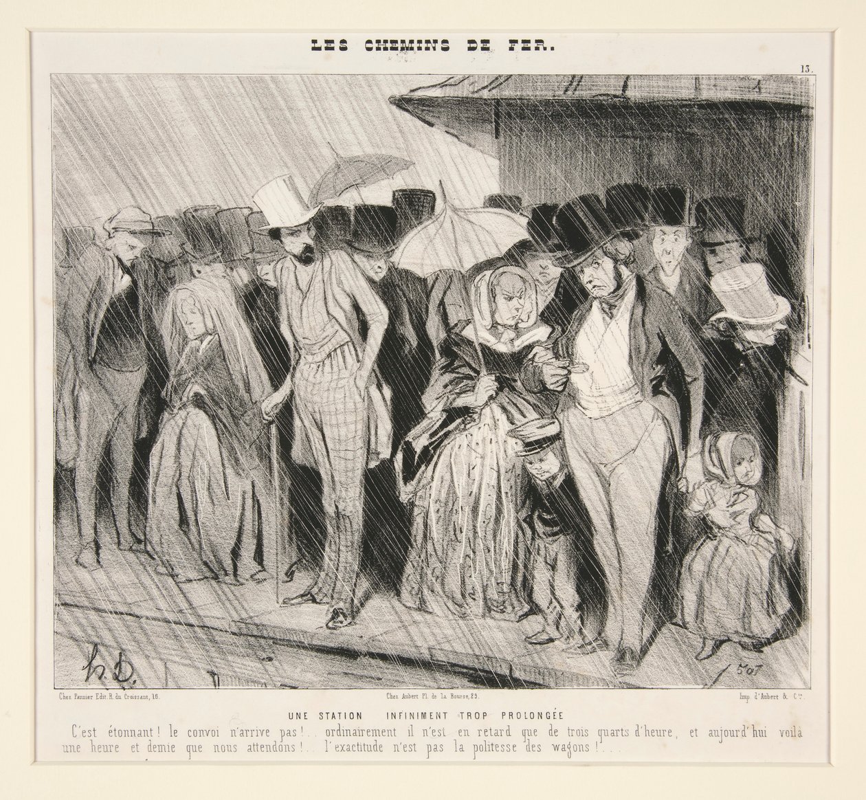 Nieskończenie za długa stacja: C autorstwa Honoré Daumier