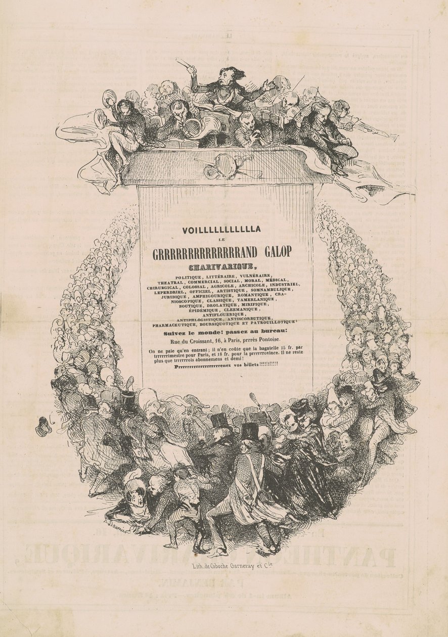 VOILLLLLLLLLLLA LE GRRRRRRRRRRRRRRAND galop charivarique autorstwa Honoré Daumier