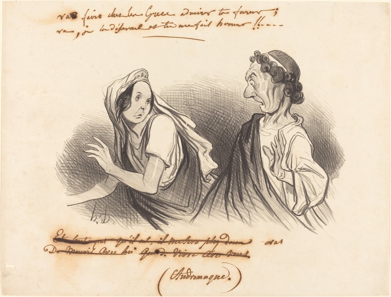 Idź, podziwiaj swoją wściekłość... autorstwa Honoré Daumier