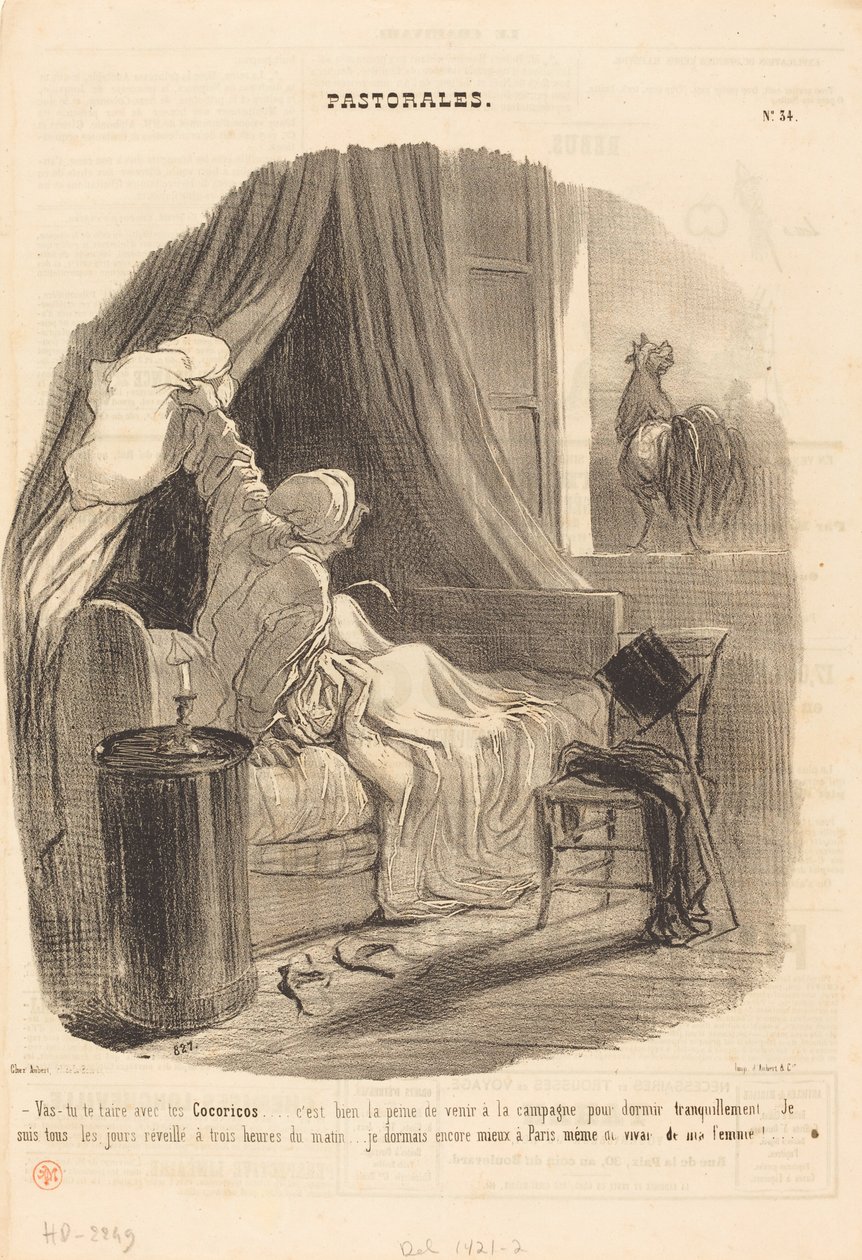 Zamkniesz się ze swoimi Cocoricos... autorstwa Honoré Daumier