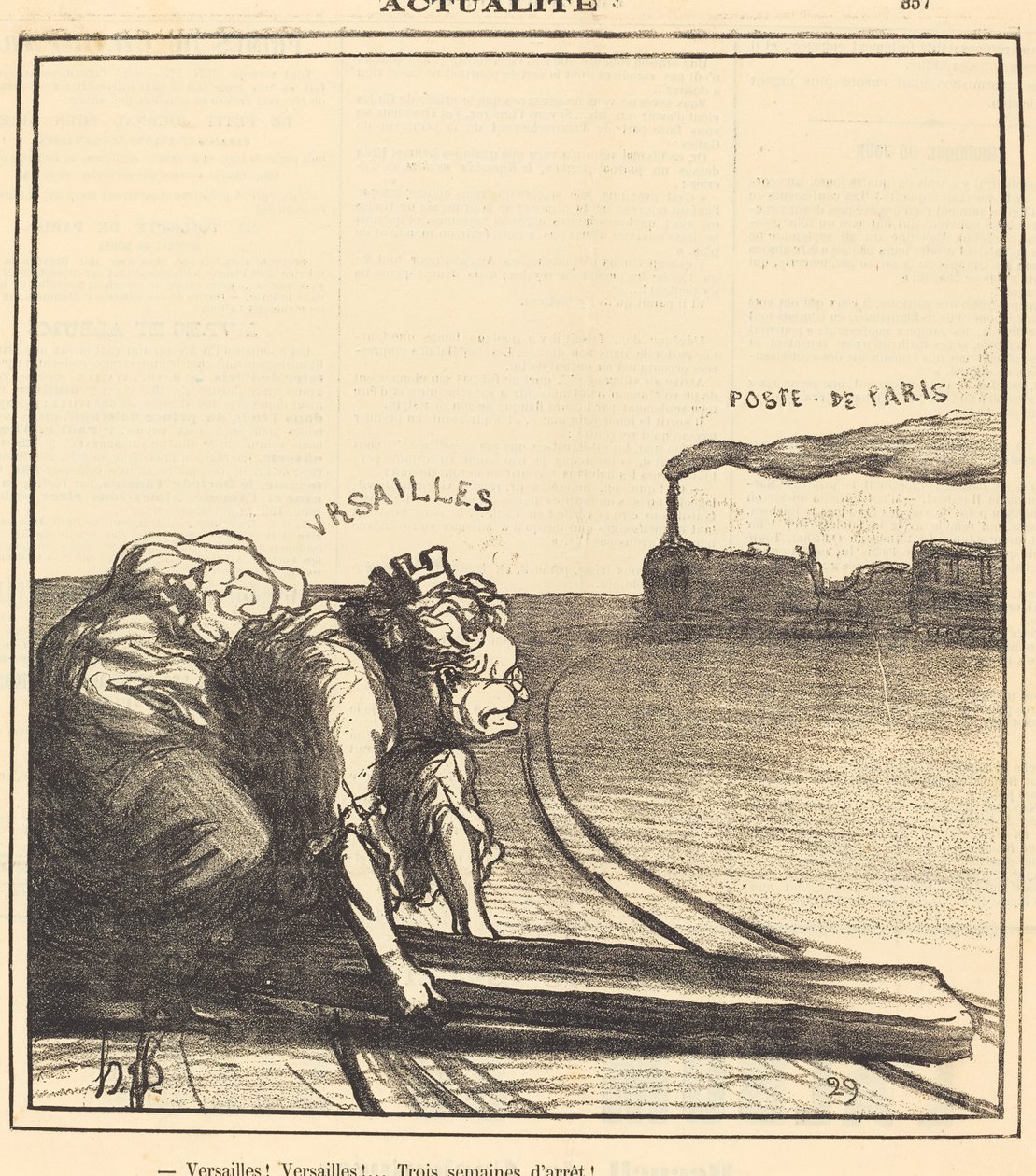 Wersal!... Trzy tygodnie wolnego! autorstwa Honoré Daumier