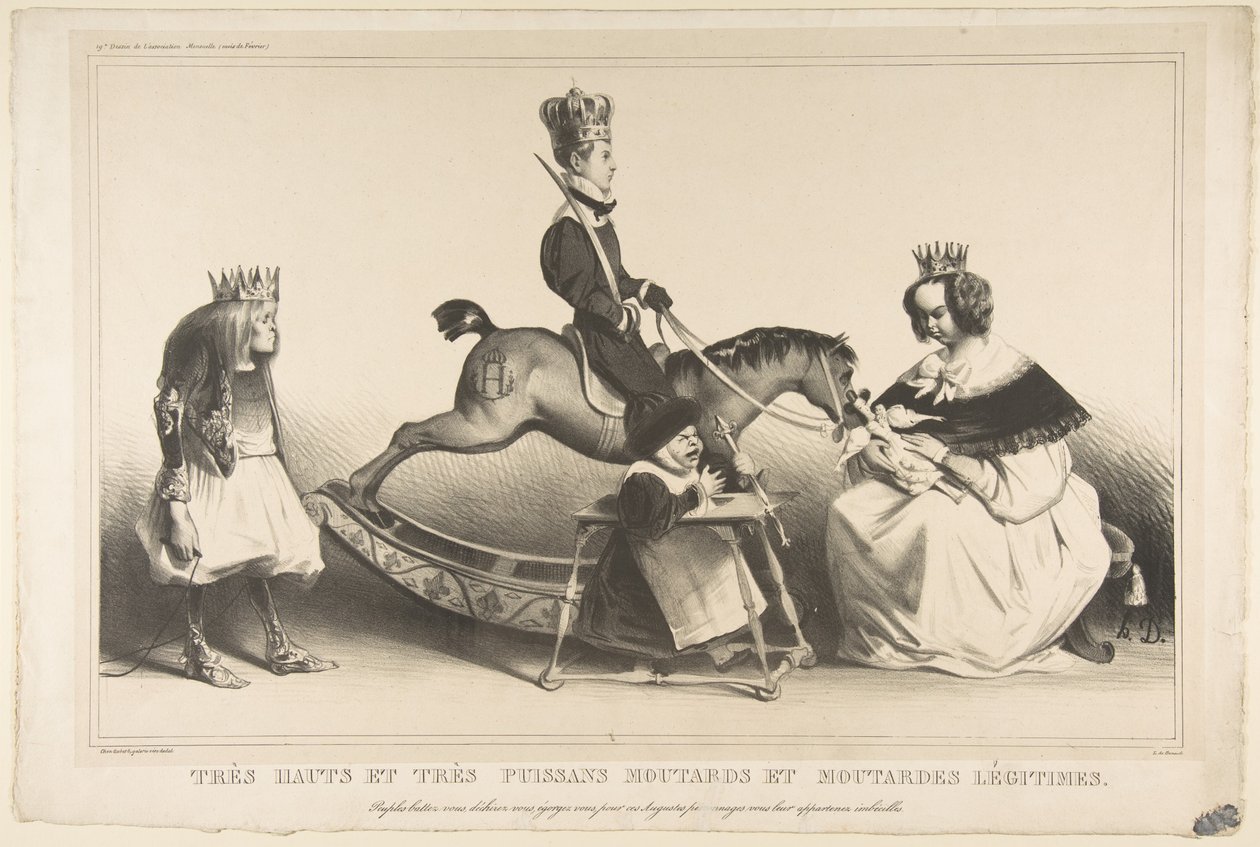 Bardzo wyniosłe i bardzo potężne bachory legitymistyczne, luty 1834. autorstwa Honoré Daumier