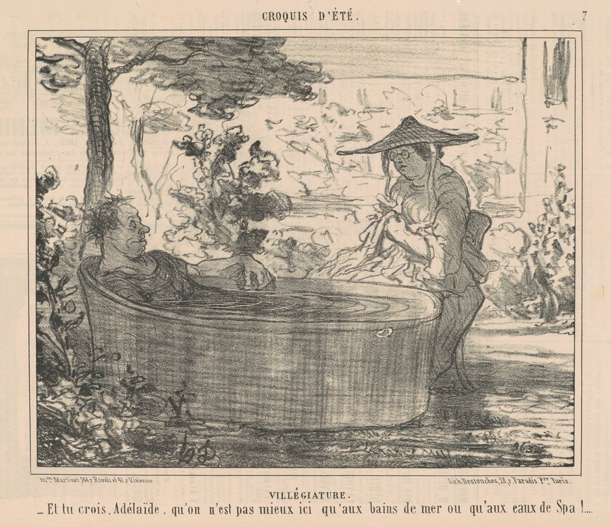 Ośrodek wczasowy autorstwa Honoré Daumier