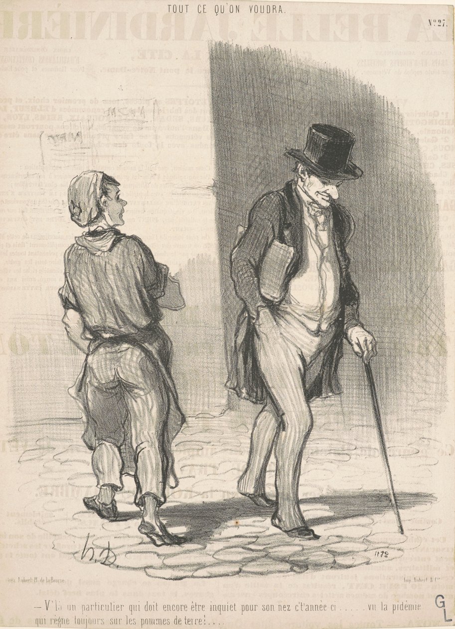 Oto osoba, która musi się martwić... autorstwa Honoré Daumier