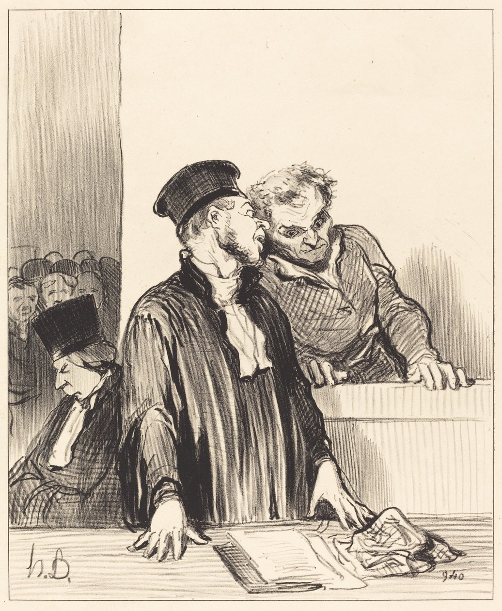 Oto prokurator, który mówi ci rzeczy... nieprzyjemne... autorstwa Honoré Daumier