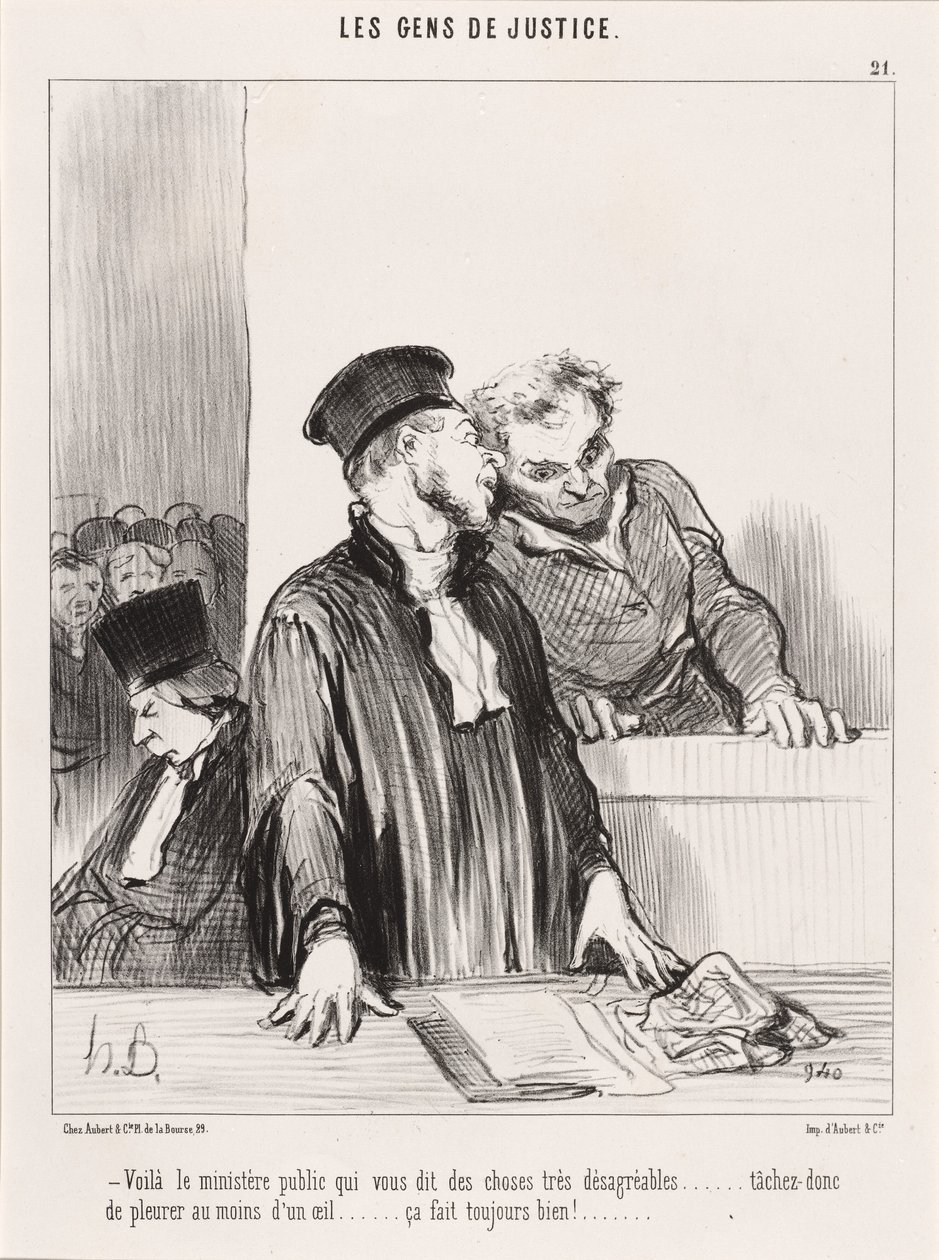 Oto prokurator, który mówi ci rzeczy... nieprzyjemne... autorstwa Honoré Daumier