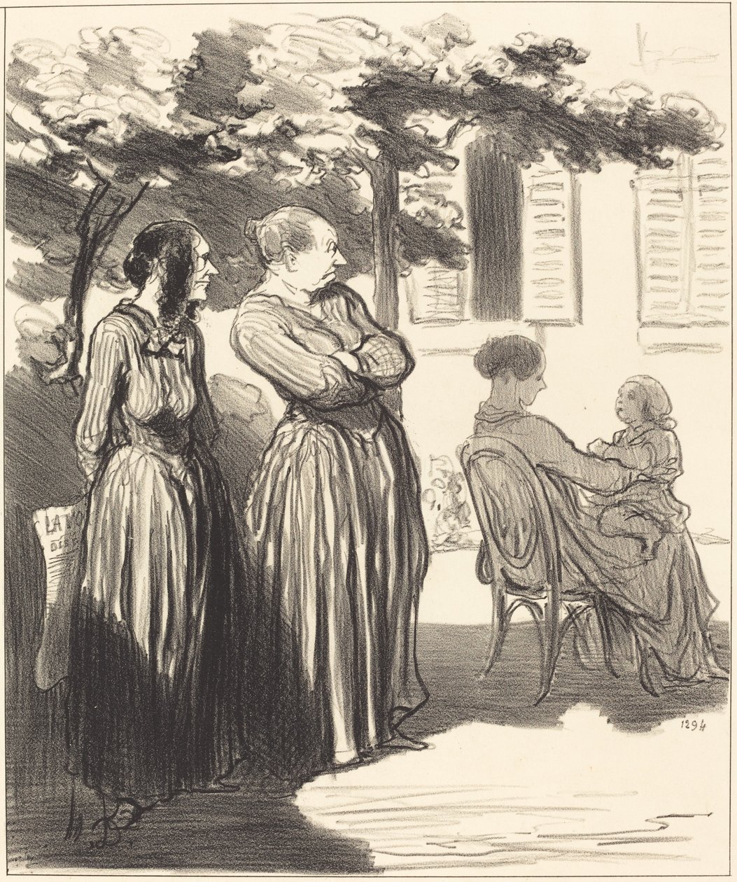Oto kobieta, która w uroczystej godzinie... autorstwa Honoré Daumier