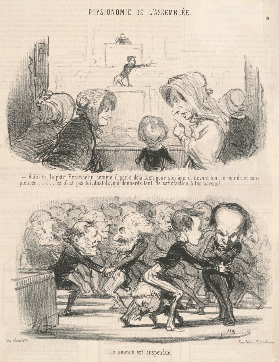 Widzisz, mały estancelin jak mówi... autorstwa Honoré Daumier