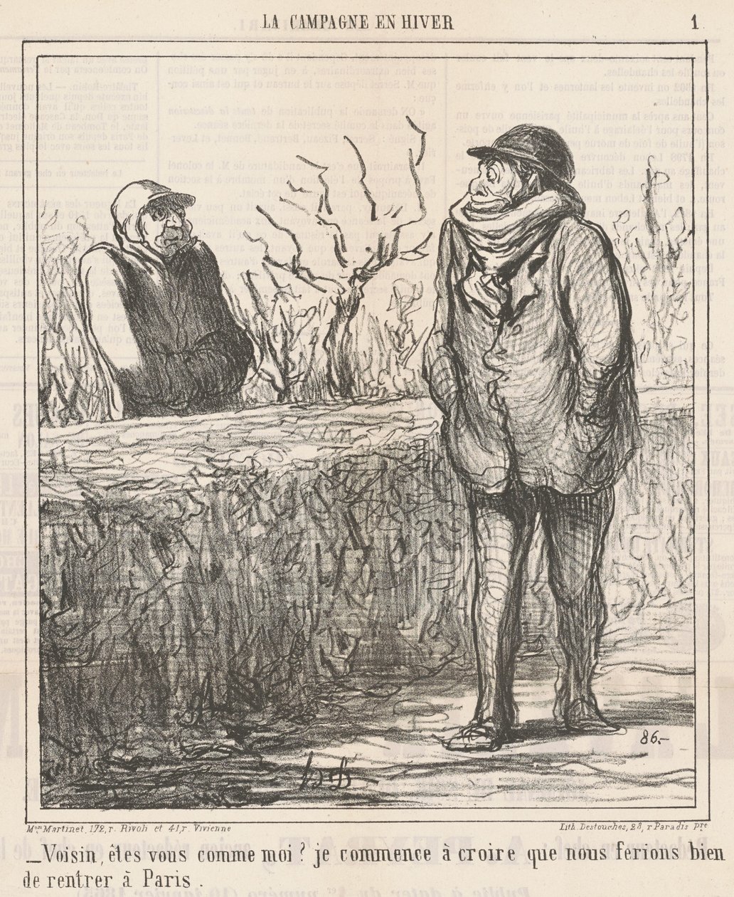 Sąsiedzie, jesteś taki jak ja? ... autorstwa Honoré Daumier