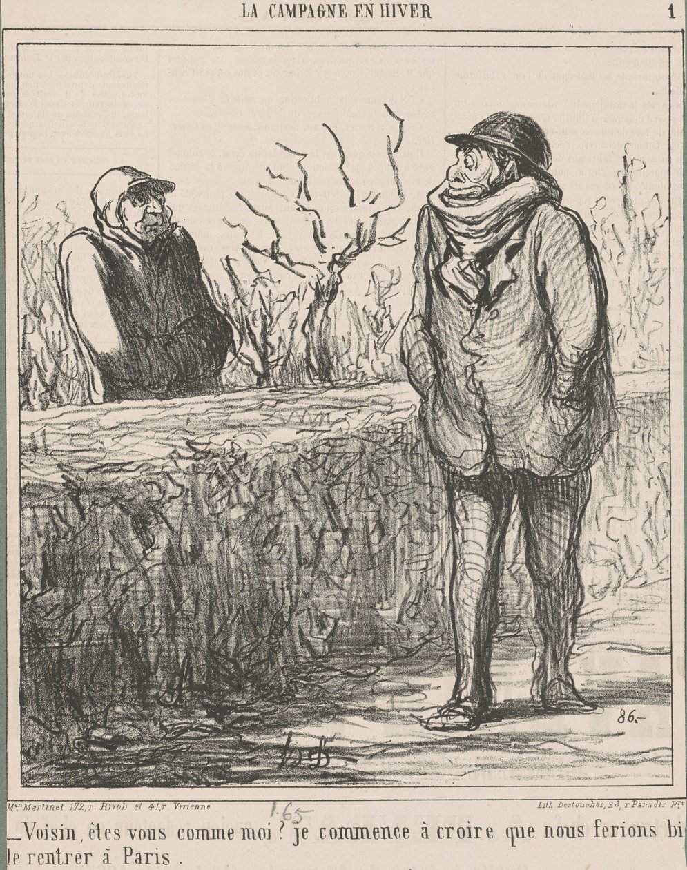 Sąsiedzie, jesteś taki jak ja? ... autorstwa Honoré Daumier