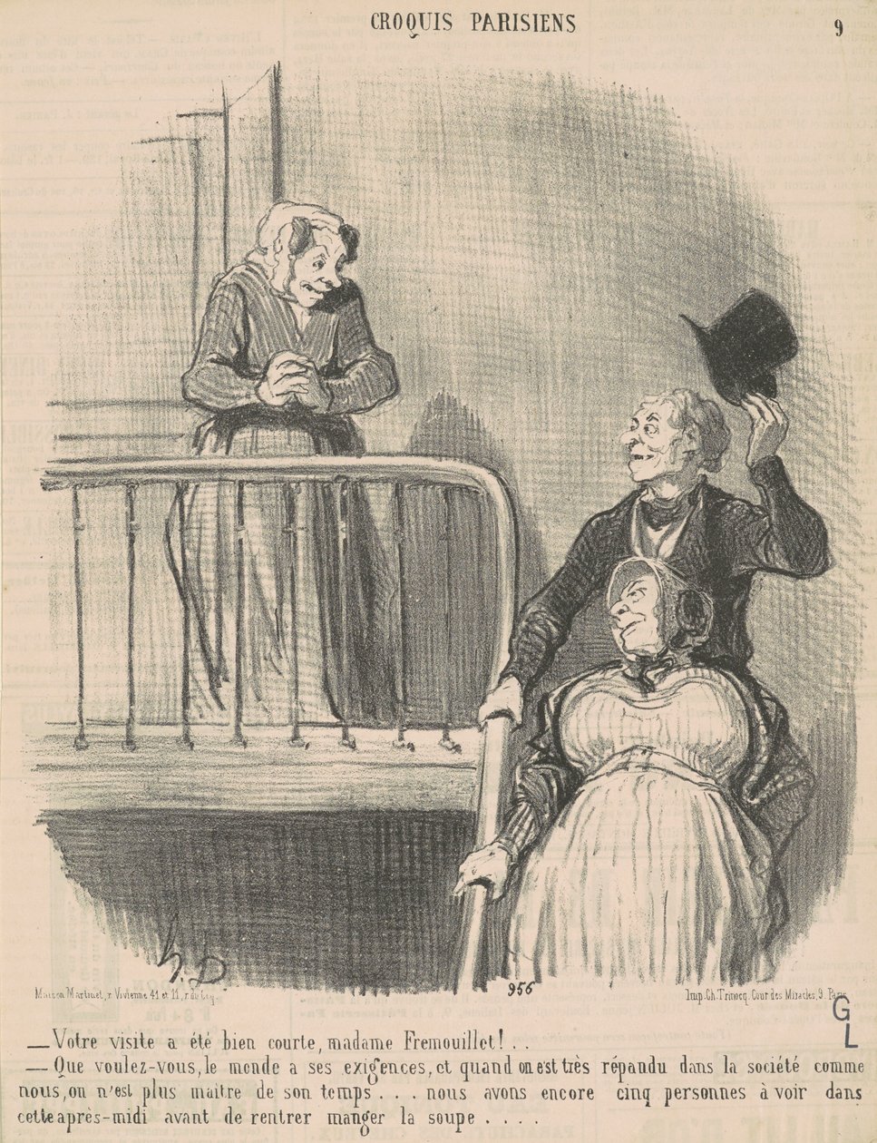 Twoja wizyta była bardzo krótka... autorstwa Honoré Daumier