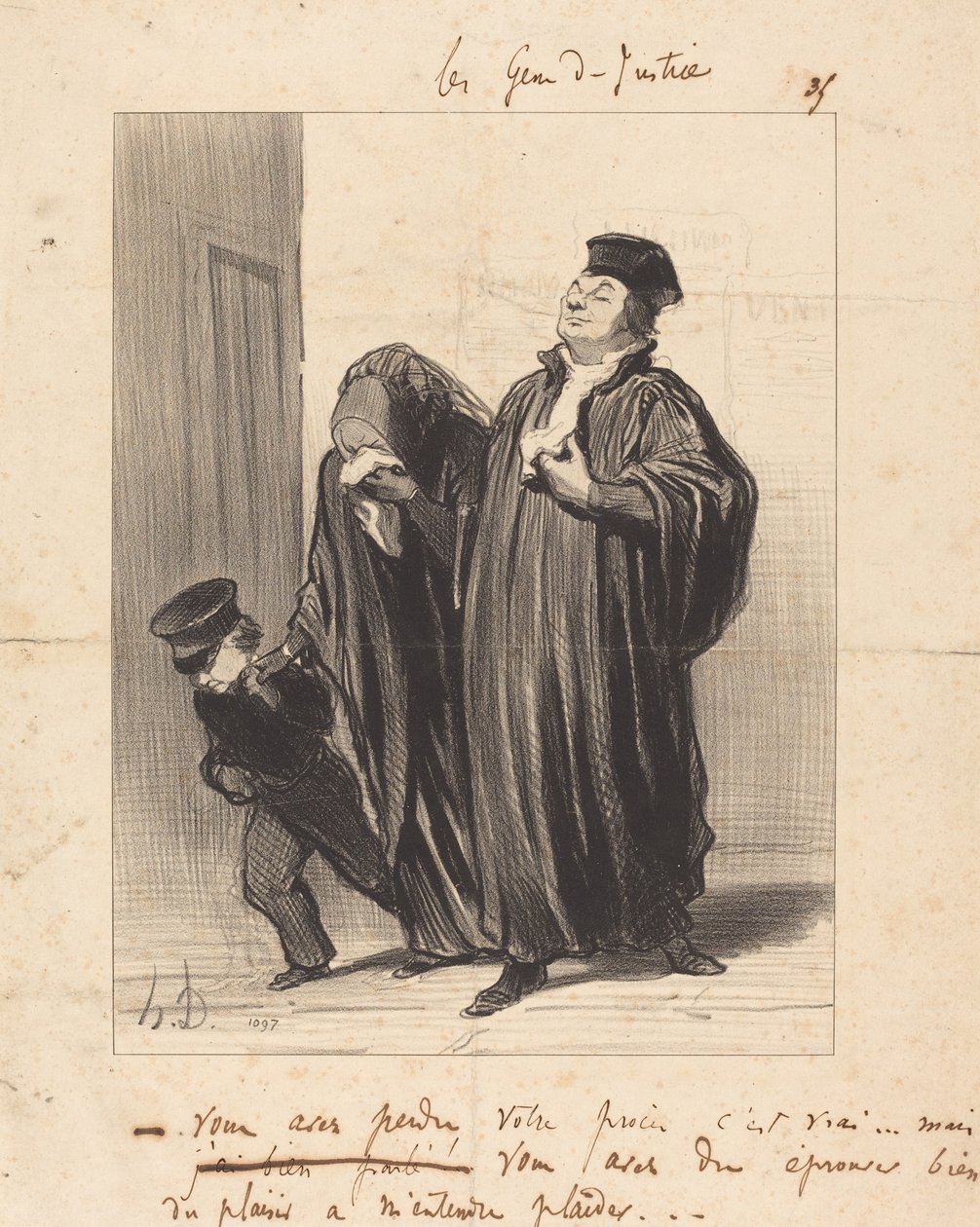 Przegrałeś sprawę, to prawda... autorstwa Honoré Daumier