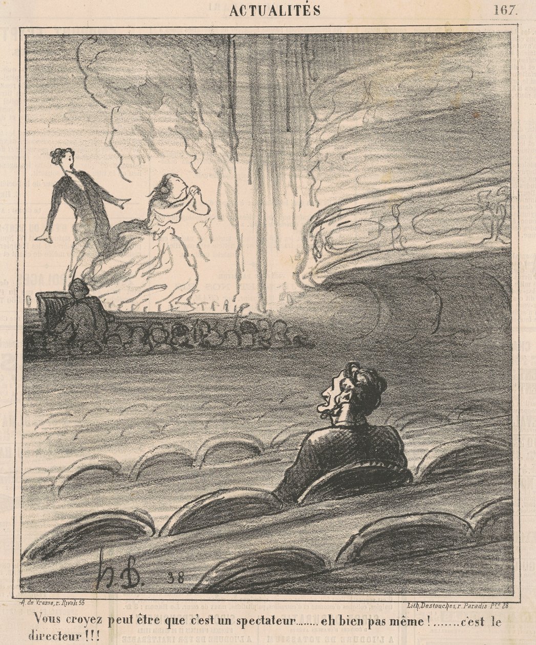 Możesz pomyśleć, że jest widzem... autorstwa Honoré Daumier