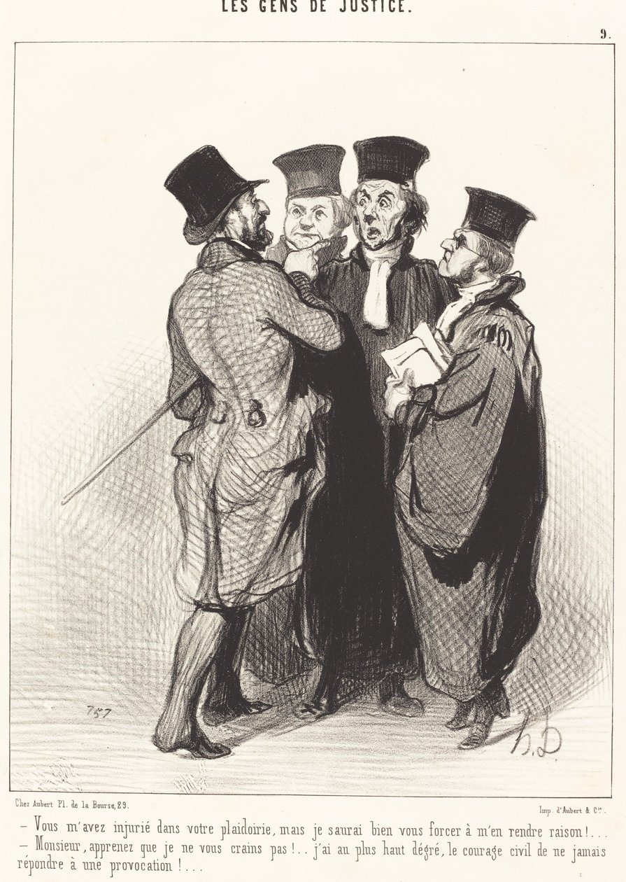 Obraziłeś mnie swoim błaganiem... autorstwa Honoré Daumier