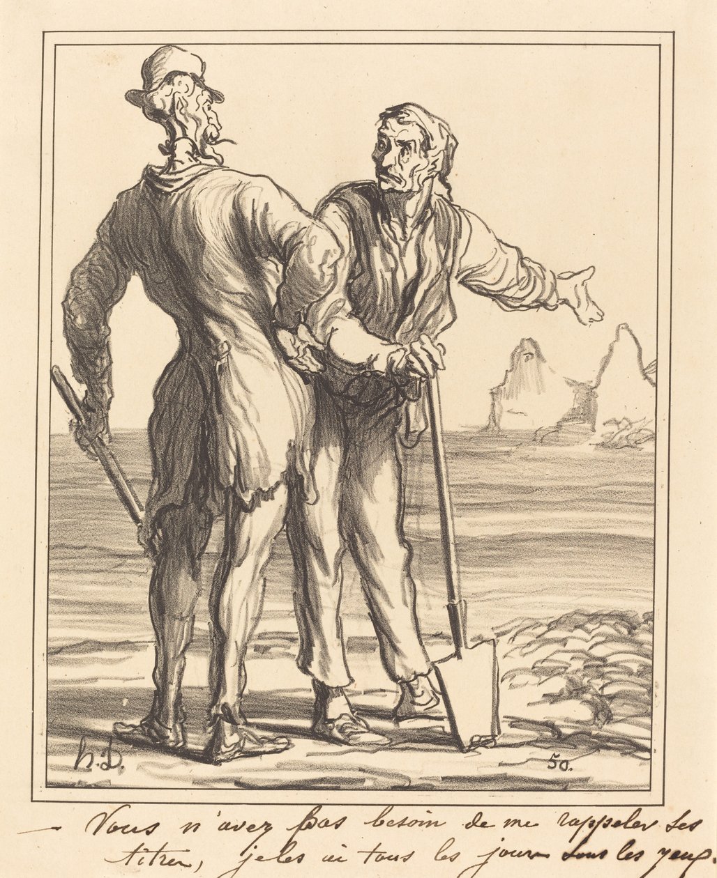 Nie musisz mi przypominać o jego tytułach... autorstwa Honoré Daumier